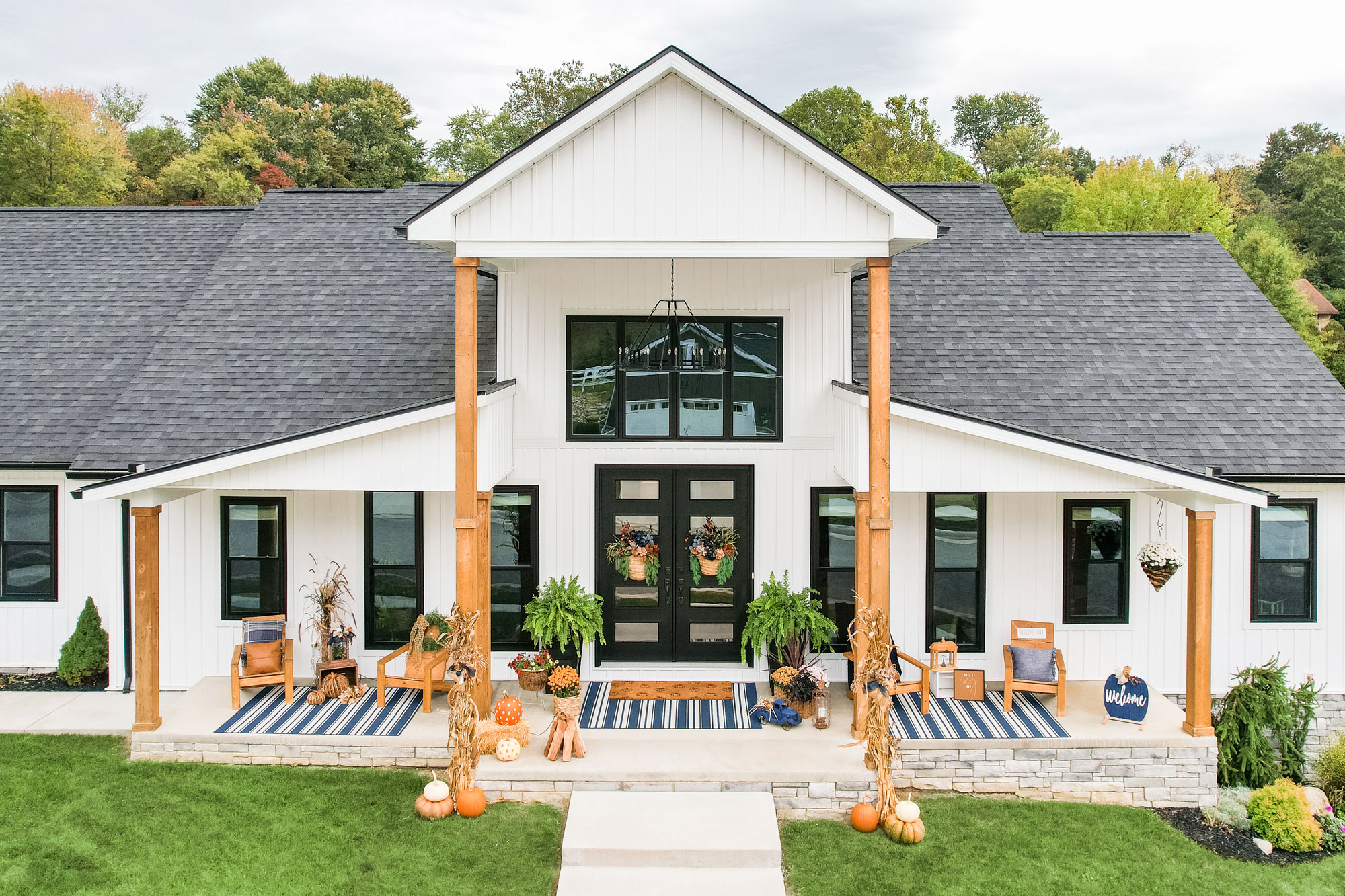 Coal Black Endure Double Hung and Picture Windows